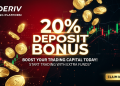 Deriv MT5 20% Deposit Bonus 2026 – Get Up to $100 FREE on Your First Deposit